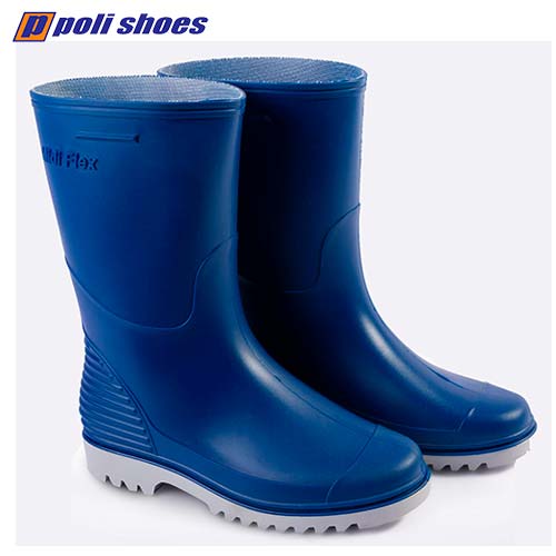 BOTA DE PVC MIDI FLEX AZUL